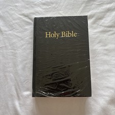 Holy Bible, BLACK, King James Authorised Windsor text, black text: SEALED (NEW)