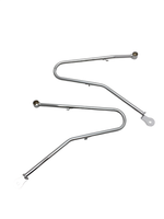 Triumph Bonneville T100 T120 Seitenkoffer Halter A9733404 Silber Neu Original