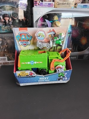 Paw Patrol Big Truck Pups Rocky's Rescue Transforming Toy Collectible Truck. New