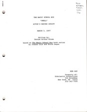 The Magic School Bus Original Director's Recording Script #49 "Smell" 3/3/1997
