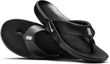 NEW Nike Marina Men's Slides, Sandal, Flip Flop, White/Black, IH2380-001