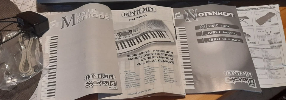 Keyboard Bontempi 61 Tasten System 5 Musik Spielen Lehrnen Weihnachten Kinder - Bild 3 von 4
