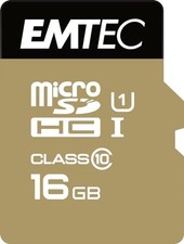 Emtec MicroSDHC UHSI U1 Elite Gold 16GB 1PK 