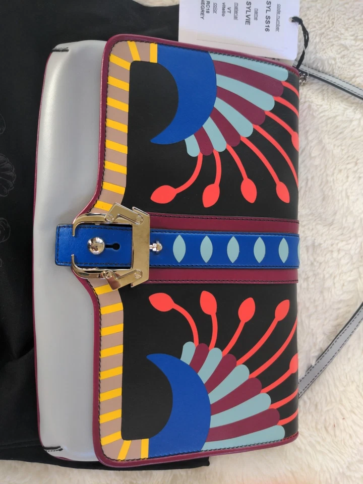 Bolso de Hombro Paula Cademartori Stlvie Vitello Gris Mino Raro - $1445 Nuevo con Etiquetas Foto 2 de 4