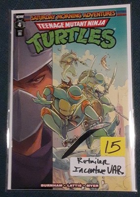 TMNT Saturday Morning Adv #4 RI 1:10 IDW Comics 2023 Santtos Super High Grade!!!