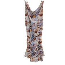 SHEIN Art Print Mesh Bodycon Dress Size 3X NWT Wedding Guest Dress