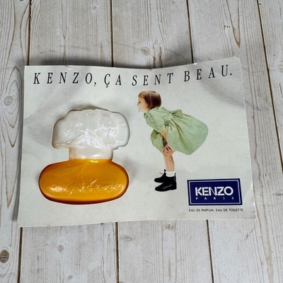 Vintage KENZO Ça Sent Beau Fragrance Sample Card EDT Ad Women's (B)