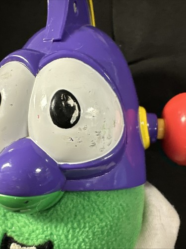 Vintage Veggie Tale Larry Boy Supper Suction Pop Off Ears And Talks Works - Picture 2 of 9