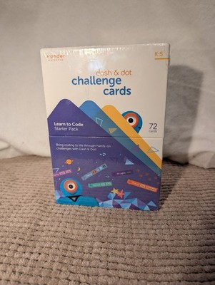 NEW Wonder Workshop Dash & Dot Learn to Code Challenge 72 Card Box Set