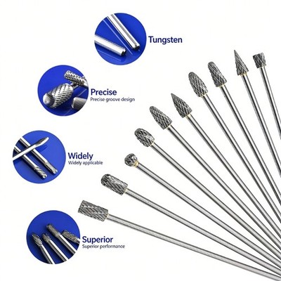 Rotary File Burr 3mm High Performances Grinding Head for Machinery Work