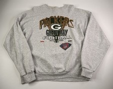 Vintage 90s Green Bay Packers Crewneck Green Bay Football Size XL 1994