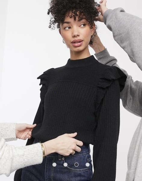 Women & Other Stories Sweater Black Alpaca 36 / S #3I23