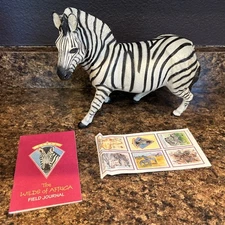 Ertl 1997 The Wilds Of Africa Zebra Figure Large 8.5” Heavy 2.4lbs Animal Toy