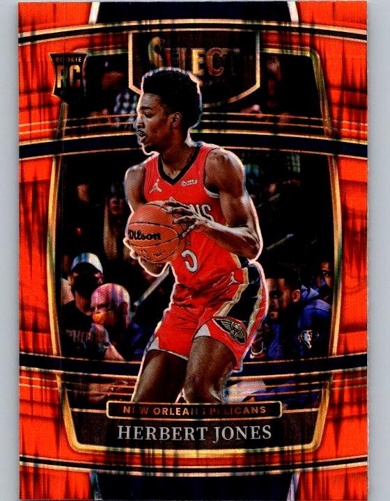 2021-22 Panini Select #45 Herbert Jones Rookie Orange Flash Prizms U3