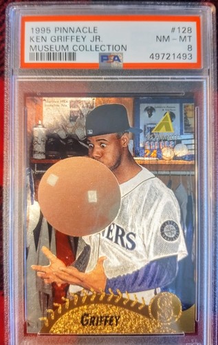 1995 Pinnacle #128 Ken Griffey Jr. PSA 8 Museum Coll. Pack Fresh !!! 