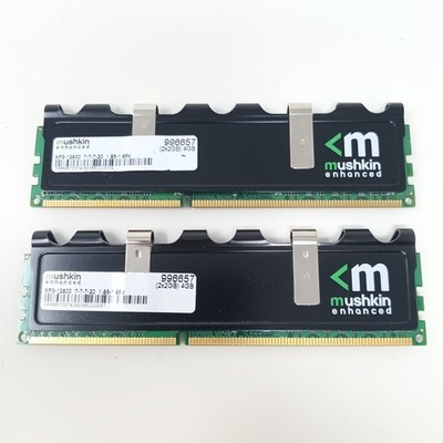 [Lot of 2] 2GB DDR3-1600 PC3-12800 Desktop RAM 996657 Mushkin Enhanced Blackline