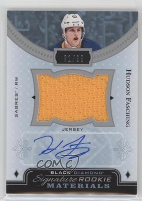 2016 Upper Deck Black Diamond Jersey 61/99 Hudson Fasching #SRJ-HF Auto RC xp6