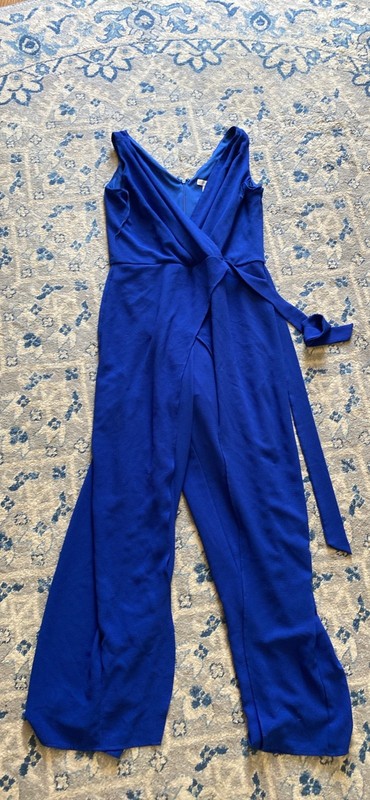 London Times royal blue jumpsuit size 6