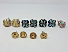 Knobs Lot 11 Ceramic Door Handle Drawer cupboard wardrobe porcelain brass pull