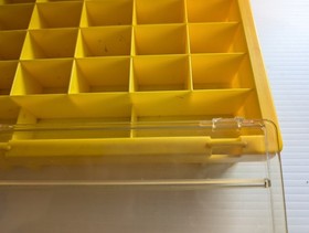 Vintage 80s 90s Galoob Micro Machines Yellow Storage Case w/86 Vehicles. 