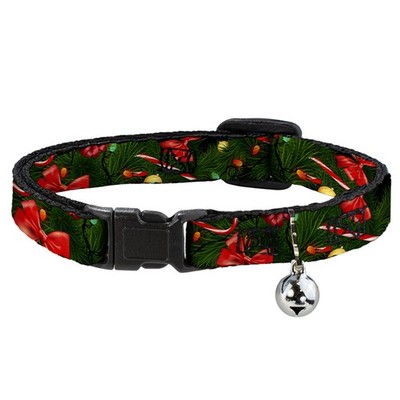 Cat Collar Breakaway with Bell Decorated Tree2 w/Bows/Lights/Candy C (US IMPORT)