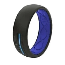 Groove Life Original Hero - Police Blue Flag Silicone Thin Blue Line Ring