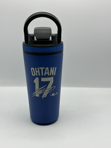 Shohei Ohtani 26 oz bicchiere agitatore ghiaccio acciaio inox Los Angeles Dodgers blu - Foto 1 di 7