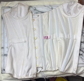 Agent Provocateur &ldquo;Knickers Forever&rdquo; White Corset Bustier Top sz 2 *****