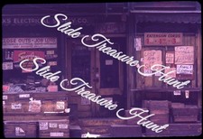New York City Hardware Store Electrical Supply Sign Sale 35mm Slide 1960s