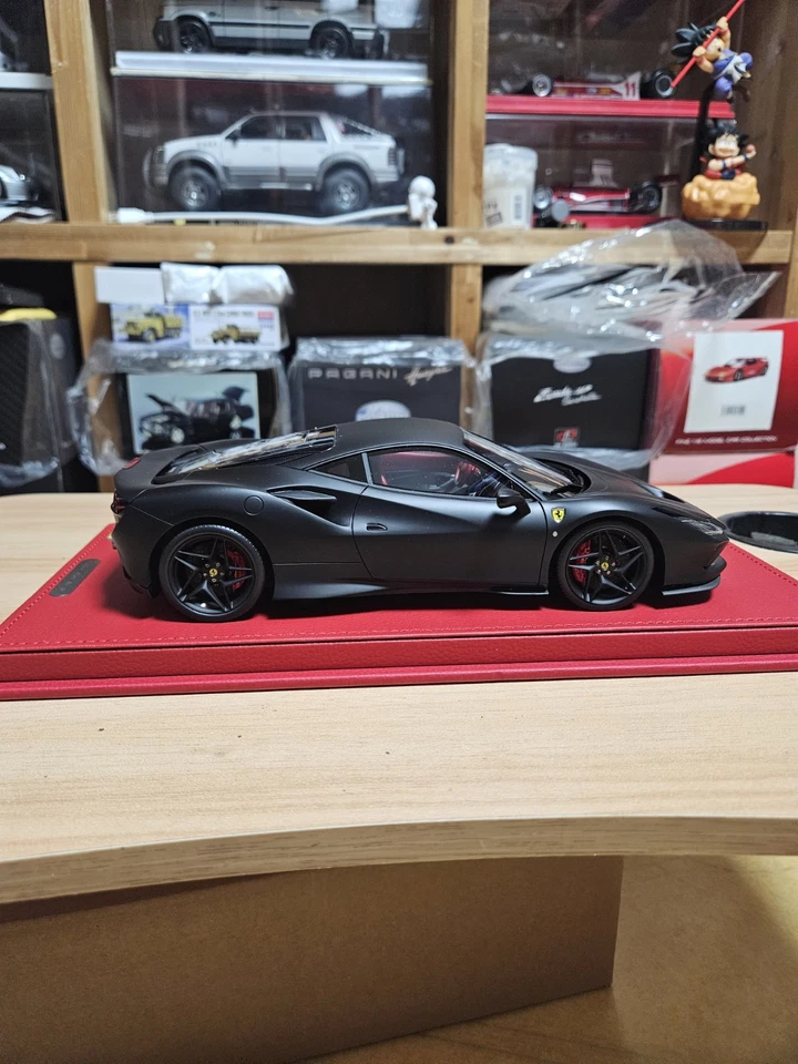 1:18 BBR Ferrari F8 Tributo 2019 Matt Black 16pcs Limited Edition - Image 2 of 4