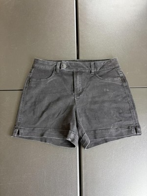 D.jeans Shorts Womens 10 Black Denim High Rise Cuffed Jean Stretch Casual