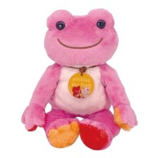 New Nakajima Corporation Pickles the Frog Photo Pink Bean Doll Plush - Japan
