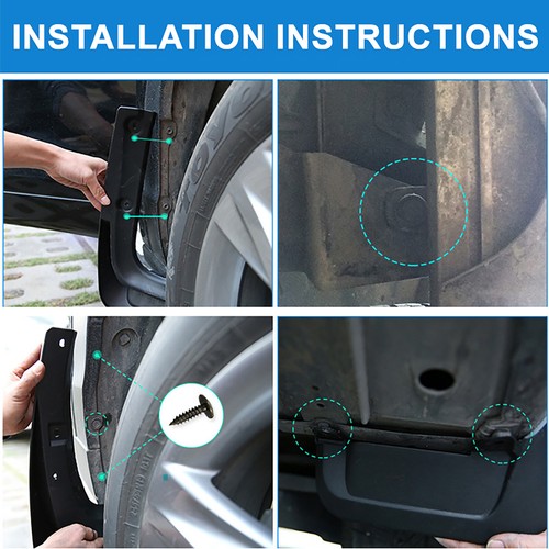 Guardabarros de coche 4 piezas guardabarros guardabarros guardabarros para Nissan Navara D22 02-15 - Imagen 7 de 8
