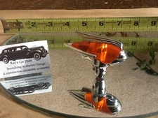 NEW AMBER COLORED ART DECO  ANTENNA TOPPER ACCESSORY !