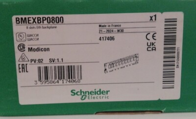 Schneider Electric BMEXBP0800 8 slots Eth Backplane Module New In Box