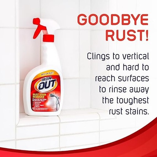 Iron OUT Rust Stain Remover Spray Gel, Remove Rust Stains in Bathrooms, Kitchens - Picture 2 of 5