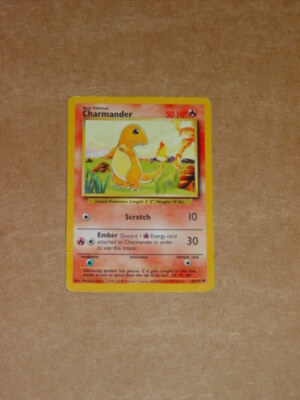 1999 Basic Pokemon Charmander Scratch 46/102 50 HP | eBay