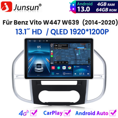 13.1  Für Mercedes Benz Vito W639 W447 2014-2024 Carplay Android13 Autoradio GPS