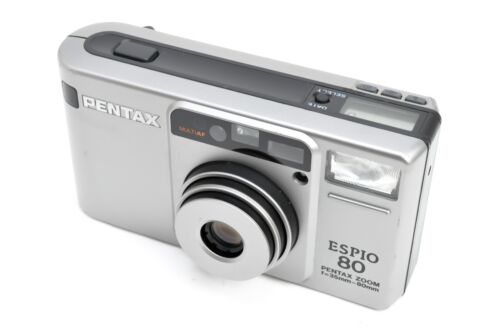 Near Mint Pentax ESPIO 80 ZOOM analoge Kompaktkamera mit Tasche, Riemen Japan - Bild 7 von 24