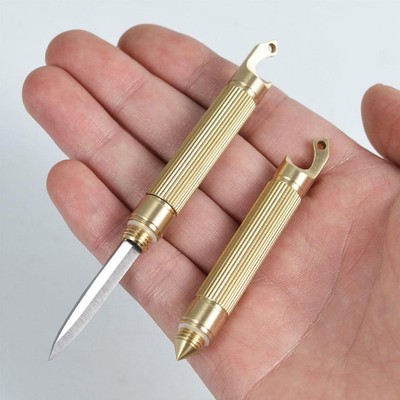 Mini self-defense keychain exquisite outdoor portable disassembly Messingmesser