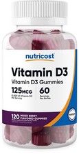 Nutricost Vitamin D3 Gummies 5,000 IU (125mcg...