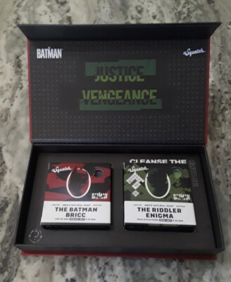 Dr Squatch The Batman Bricc & Riddler Enigma Bar Soap Limited Ed Box Set NEW HTF