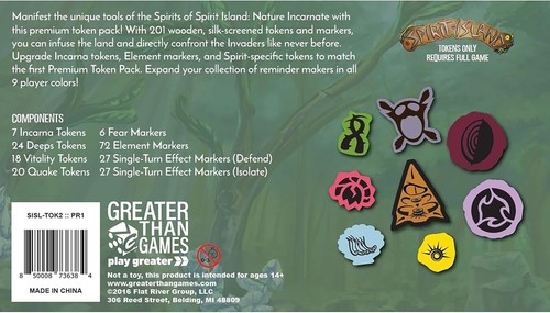 Silk-Screened Wooden Token Pack 2 for Spirit Island - 201 Quality Game Markers - Picture 4 of 8