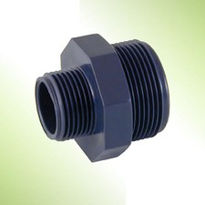 RACCORDI PVC NIPPLO RIDOTTO FILETTATO DOPPIA VITE PVC  PN16  DIAMETRI 3/8" ÷  4"