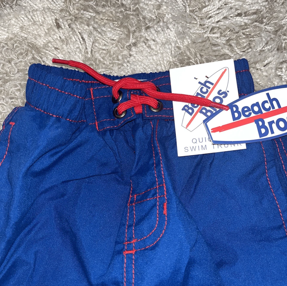 Nuevo traje de baño Beach Bros. azul marino y rojo niño pequeño 2T nuevo con etiquetas $28 Foto 2 de 4
