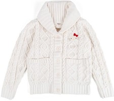 kitty Sanrio warm cardigan wear white rare cute kawaii Japan Limited new