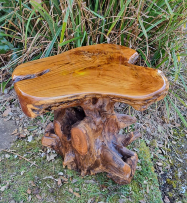 Teak Wurzel Beistelltisch/Lampentisch/Couchtisch/Rustikal/Handarbeit/Altholz