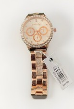 Kendall  Kylie Ladies Crystal Wirstwatch Rose Gold With Silver Rhinestone NoBoX