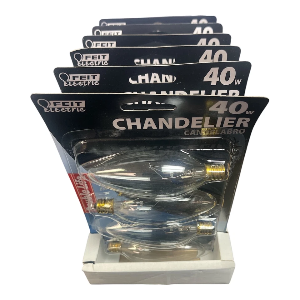 FEIT ELECTRIC 40W Double life 6 pack -24 bulbs total 120volt BP40CTC/DL/4 29915 - Image 2 of 3