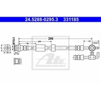 ATE Bremsschlauch Bremsleitung Hinten FüR Mazda 6 Kombi Hatchback Stufenheck